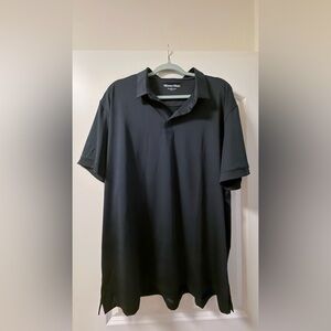 Mizzen+Main Black Short-Sleeve Performance Polo